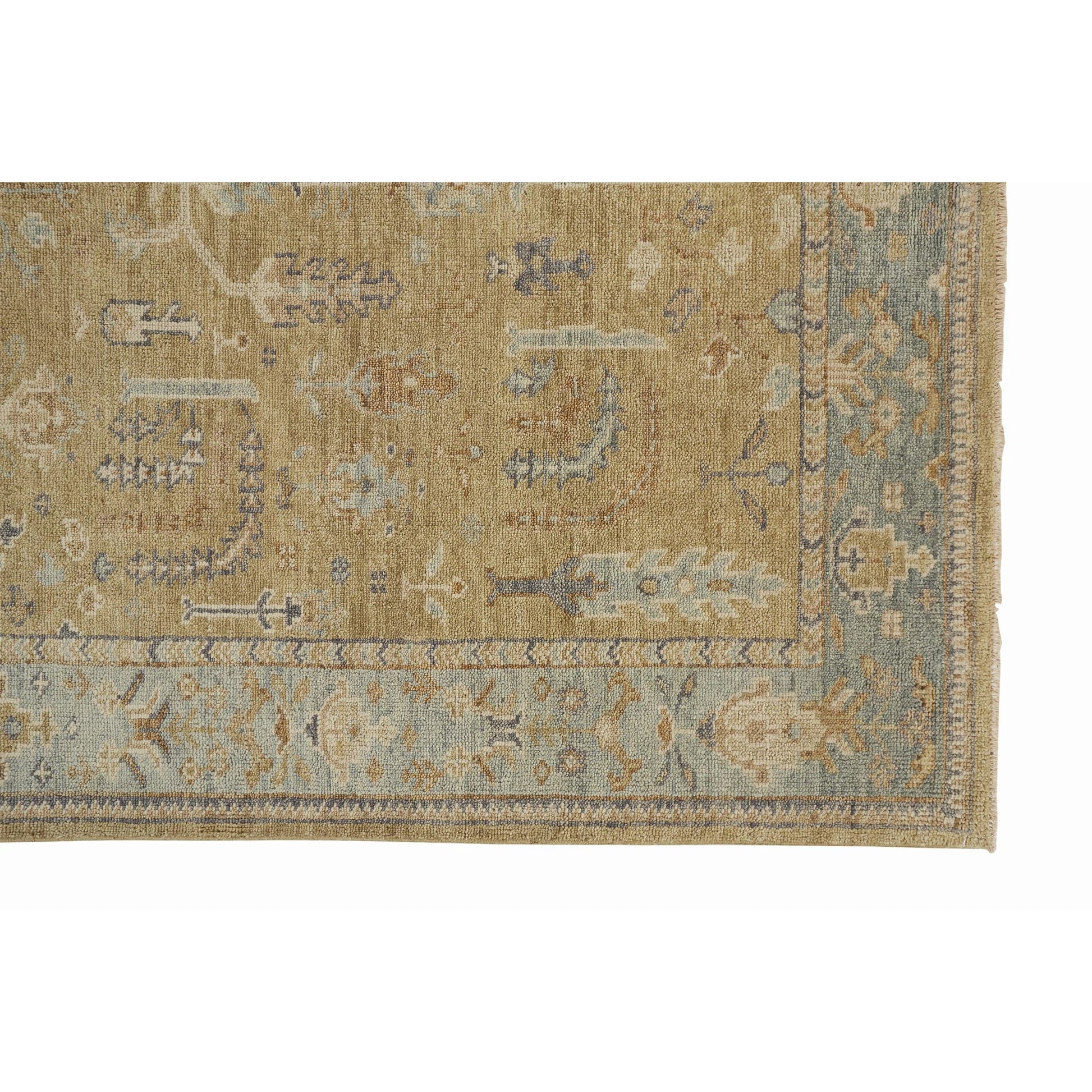 Carrington Traditional Oriental Rug - 6501F by Feizy in gold, blue, gray. Made from wool in a unique style.