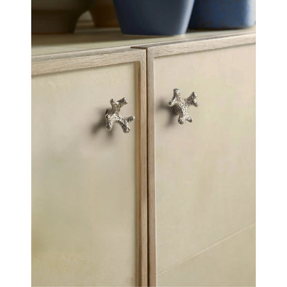 Hydra Entertainment Console by Jonathan Charles in parchment oak. Made from oak, oak veneer, brass, vellum in a transitional style.