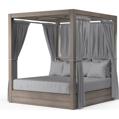 Laguna Outdoor Resort King Daybed by Sunset West in browns. Made from aluminum in a modern style.