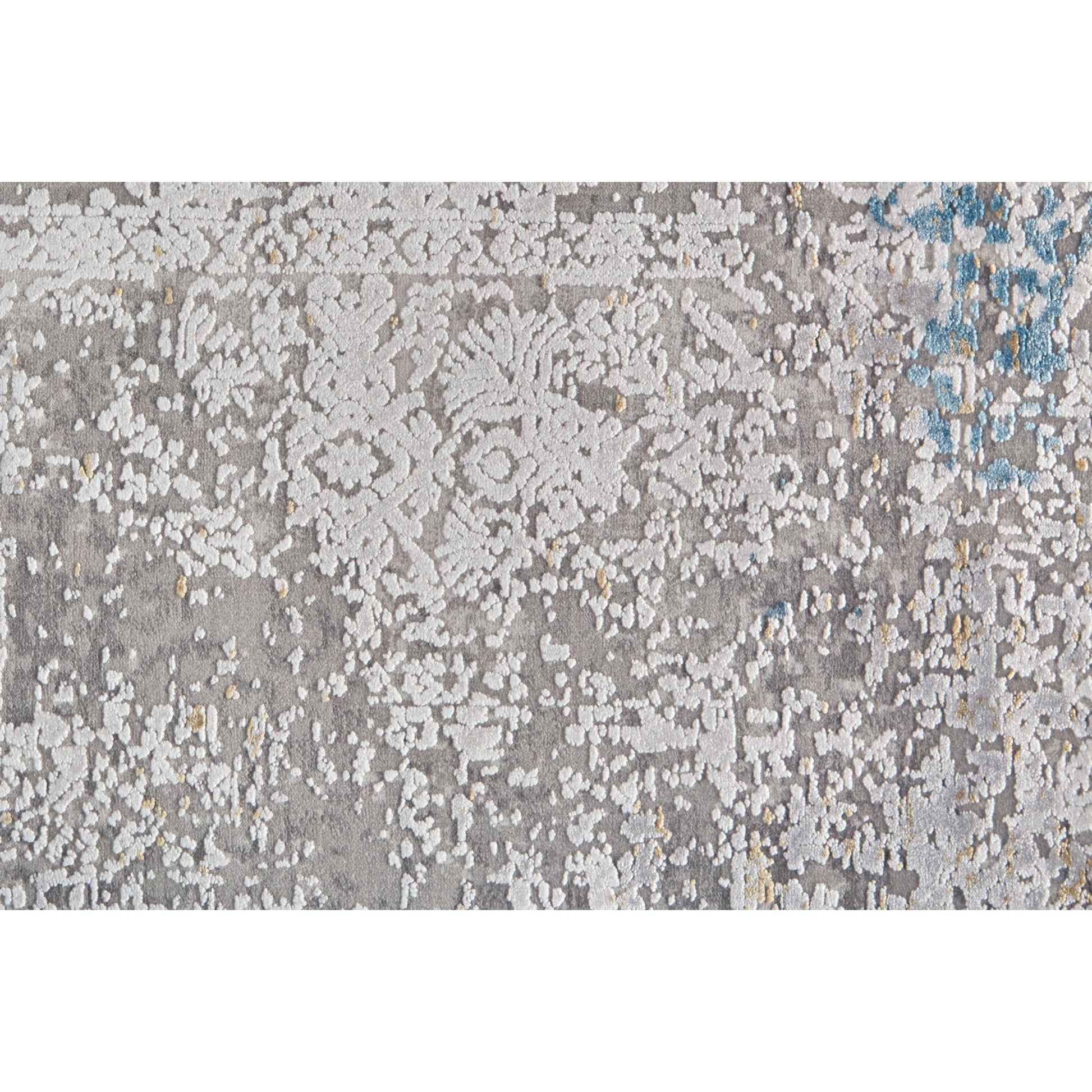 Cadiz Rug - 3889F by Feizy in ivory, blue, gold. Made from viscose, acrylic in a unique style.