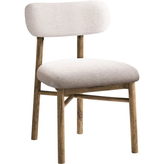 Stone Ridge Upholstered Round Dining Side Chair (Set of 2) by Jonathan Charles in tully light acacia. Made from main acacia in a unique style.
