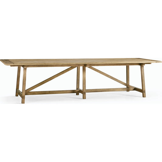 Timeless Sidereal French Laundry Dining Table 125" by Jonathan Charles. Made from oak in a modern style.