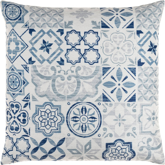 Valla Pillow - 8996 by Surya in beige, light slate. Made from 100% polyester, 100% linen in a eclectic & global style.