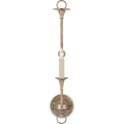 Nottaway Single Wall Sconce by Currey and Company. Made from wrought iron in a traditional style.