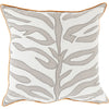 Gray, Tangerine / Down Feather / 18" x 18"