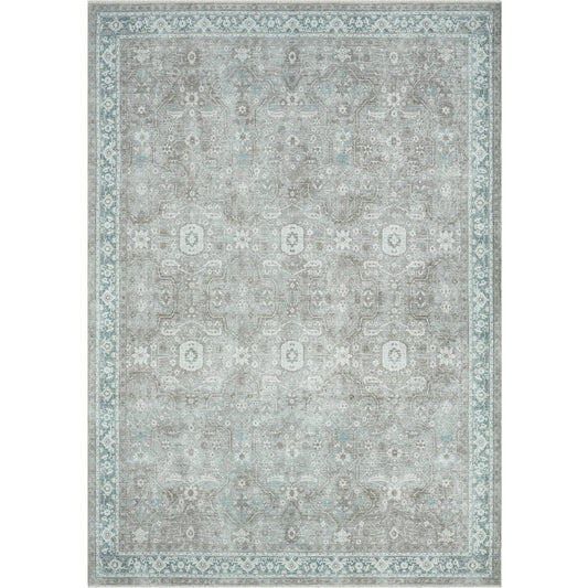 Valora Rug - VA1940 by Kalaty in green. Made from cotton in a unique style.