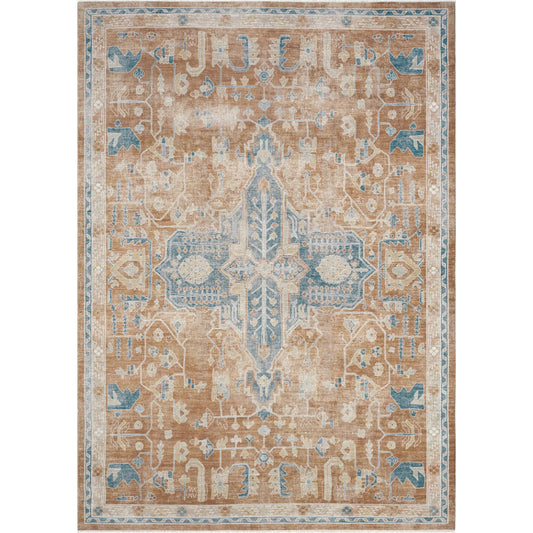 Valora Rug - VA1942 by Kalaty in rust. Made from cotton in a unique style.