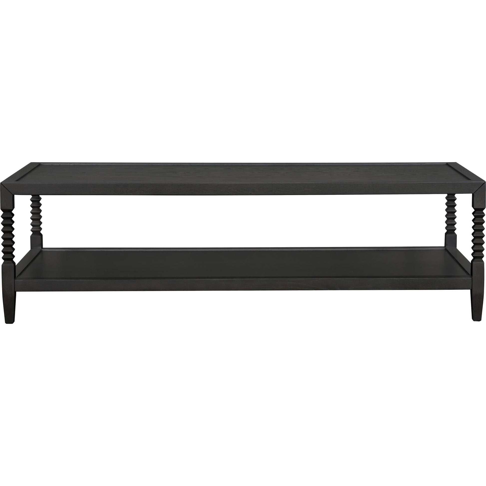 Vansaar Coffee Table by Surya in black and painted. Made from oak veneer, mdf, oak in a modern style.