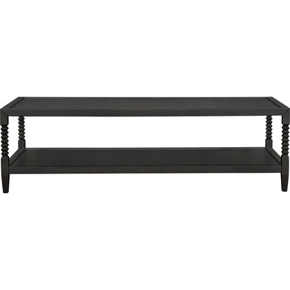 Vansaar Coffee Table by Surya in black and painted. Made from oak veneer, mdf, oak in a modern style.