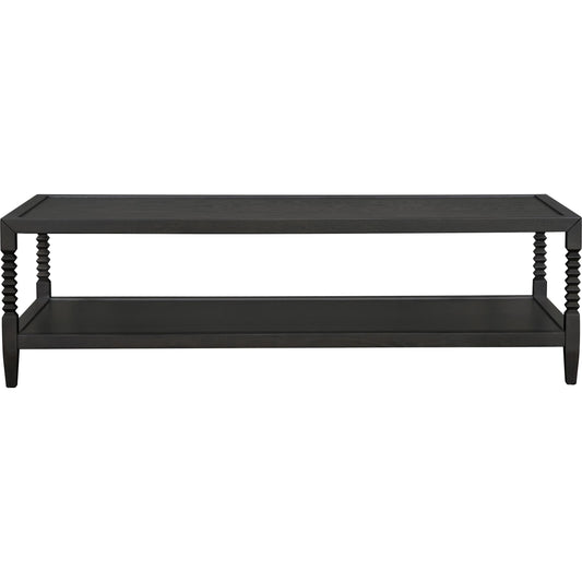 Vansaar Coffee Table by Surya in black and painted. Made from oak veneer, mdf, oak in a unique style.