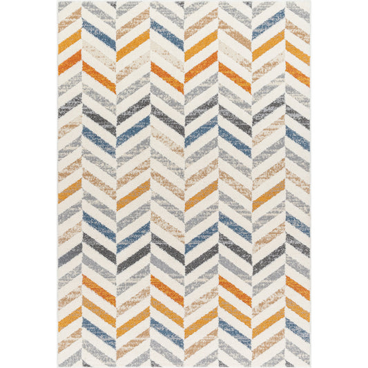 Valet Rug - 489652 by Livabliss in cream, gray, beige, mustard, burnt orange, blue. Made from face: 100% polyester, warp: 100% jute in a unique style.