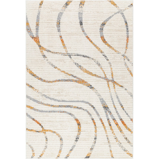 Valet Rug - 489664 by Livabliss in cream, gray, beige, mustard, burnt orange. Made from face: 100% polyester, warp: 100% jute in a unique style.