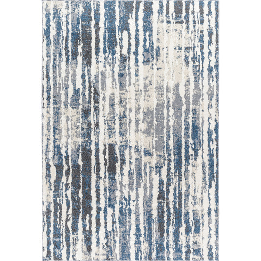 Valet Rug - 489682 by Livabliss in blue, cream, gray. Made from face: 100% polyester, warp: 100% jute in a unique style.