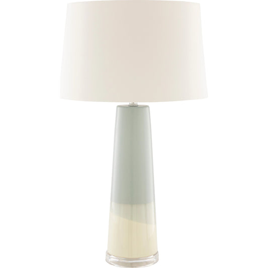 Vaughn - 22975 by Surya in pale blue, cream and translucentglazedpolished. Made from linen, cotton, polyester, ceramic, acrylic, metal in a transitional style.