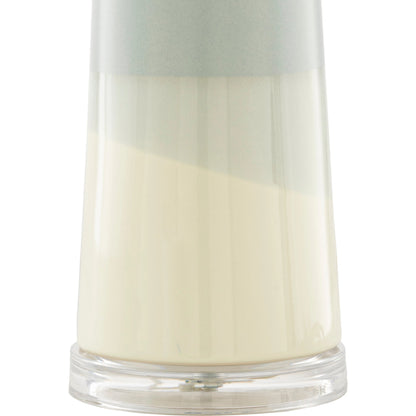 Vaughn - 22975 by Surya in clear, pale blue, cream, translucent, metallic nickel and translucentglazedpolished. Made from linen, cotton, polyester, ceramic, acrylic, metal in a transitional style.