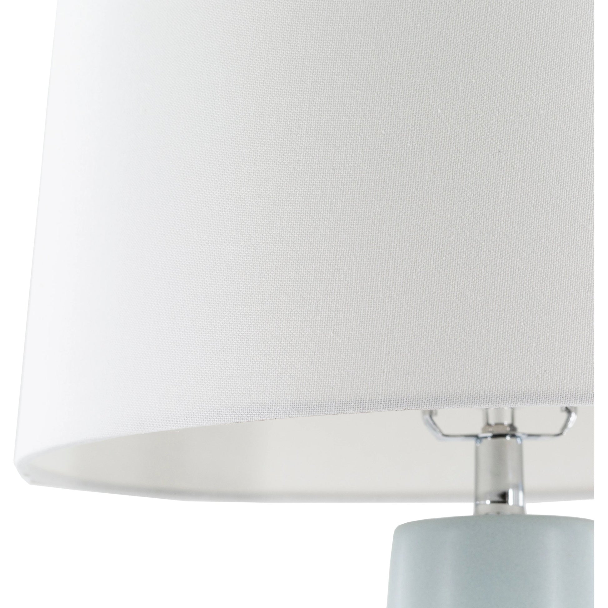 Vaughn - 22975 by Surya in clear, pale blue, cream, translucent, metallic nickel and translucentglazedpolished. Made from linen, cotton, polyester, ceramic, acrylic, metal in a transitional style.