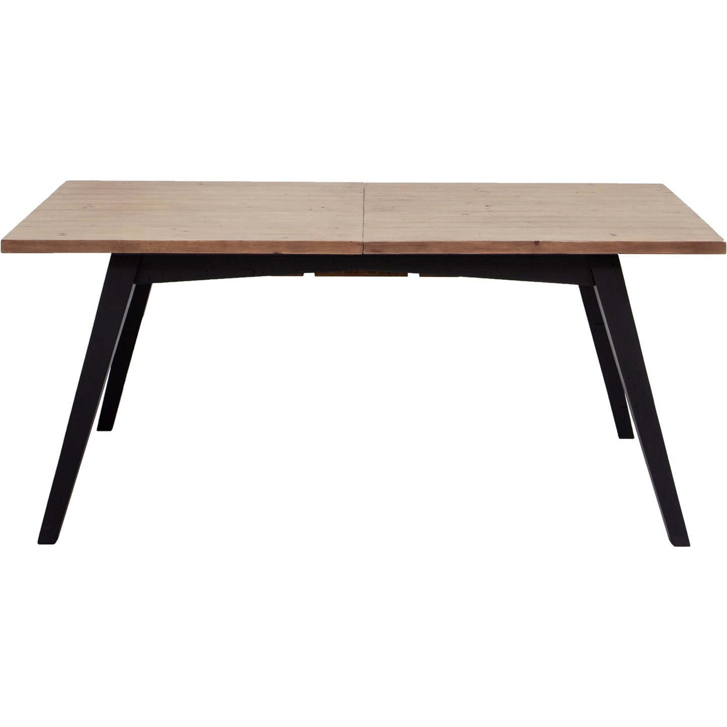 001 SI-2004446 | Primary Silo | Viva Extension Dining Table by LH Imports in matte black and sundried wheat, matte black. Made from fsc reclaimed mixed wood in a modern style.