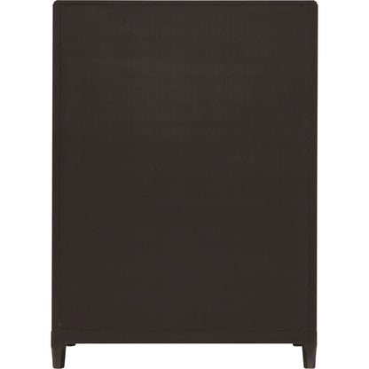 West End Loft 6-Drawer Chest by Pulaski Furniture in tuxedo. Made from rubberwood in a modern style.