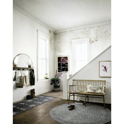 Aspen Bench by Four Hands in matte black. Made from solid beech, beech veneer in a cottage & farmhouse style.