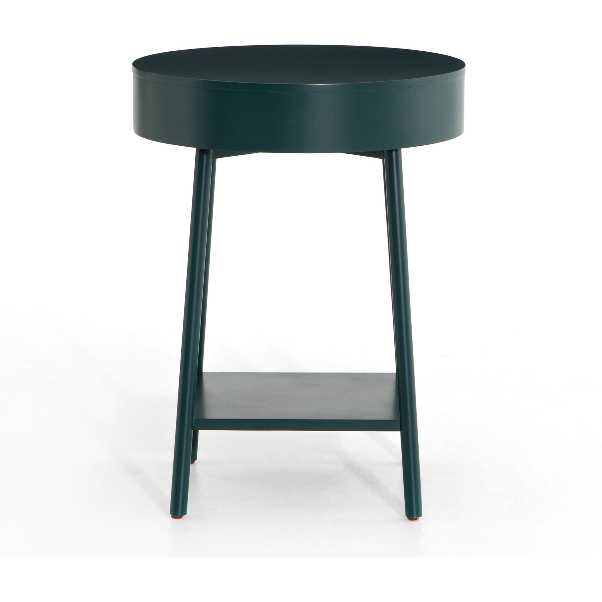 Van Nightstand by Four Hands in aged brass, matte alabaster, golden brass and matte alabaster. Made from engineered hardwood, solid parawood, iron in a modern style.