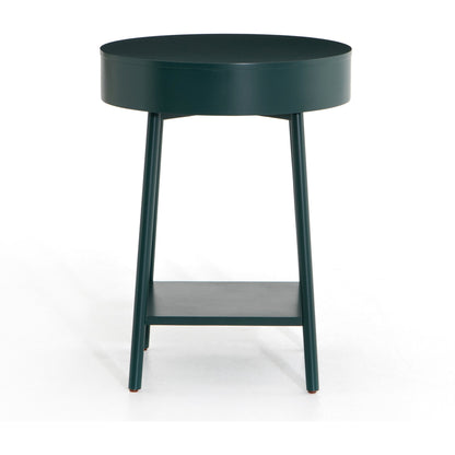 Van Nightstand by Four Hands in aged brass, matte alabaster, golden brass and matte alabaster. Made from engineered hardwood, solid parawood, iron in a modern style.