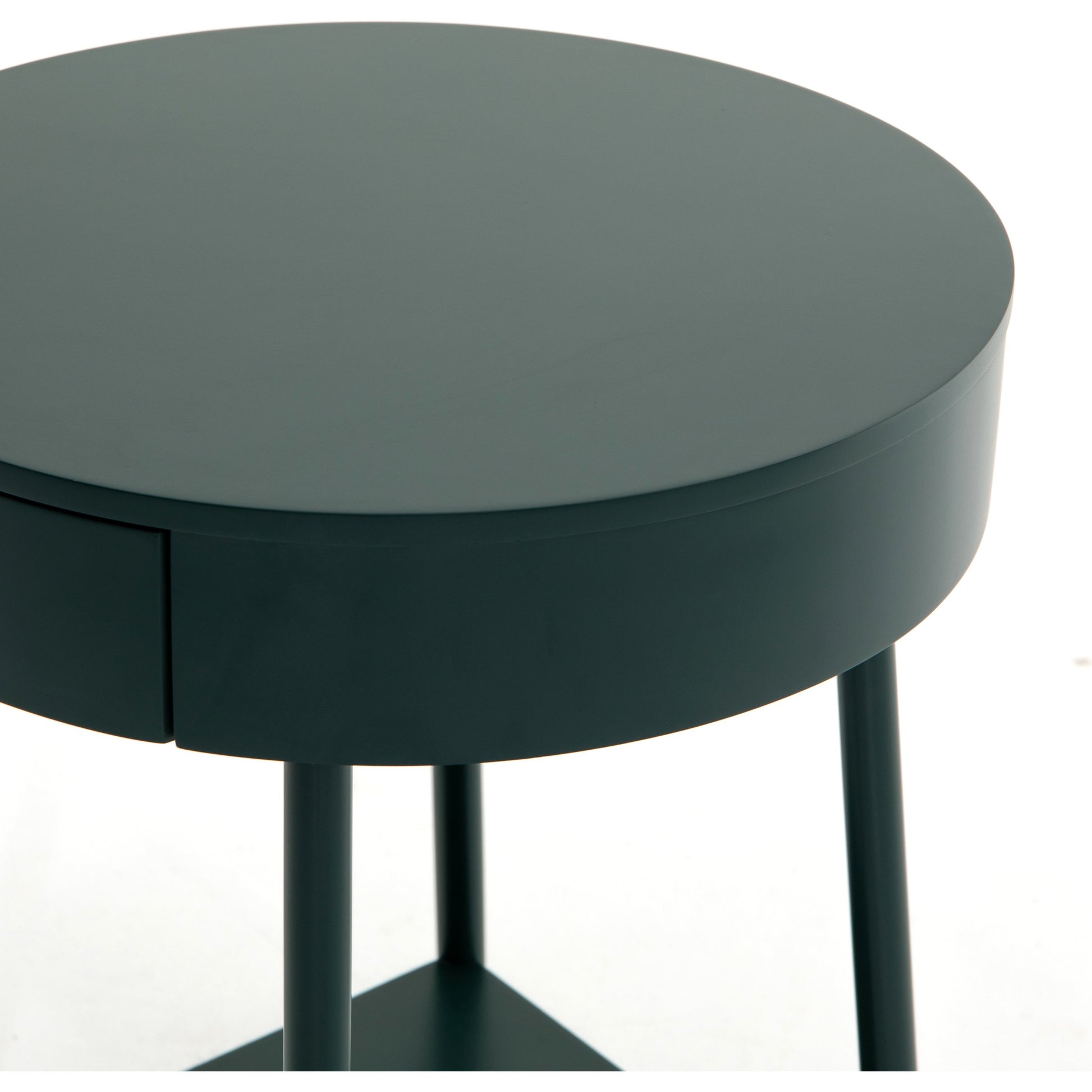 Van Nightstand by Four Hands in aged brass, matte alabaster, golden brass and matte alabaster. Made from engineered hardwood, solid parawood, iron in a modern style.