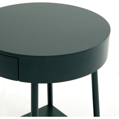 Van Nightstand by Four Hands in aged brass, matte alabaster, golden brass and matte alabaster. Made from engineered hardwood, solid parawood, iron in a modern style.