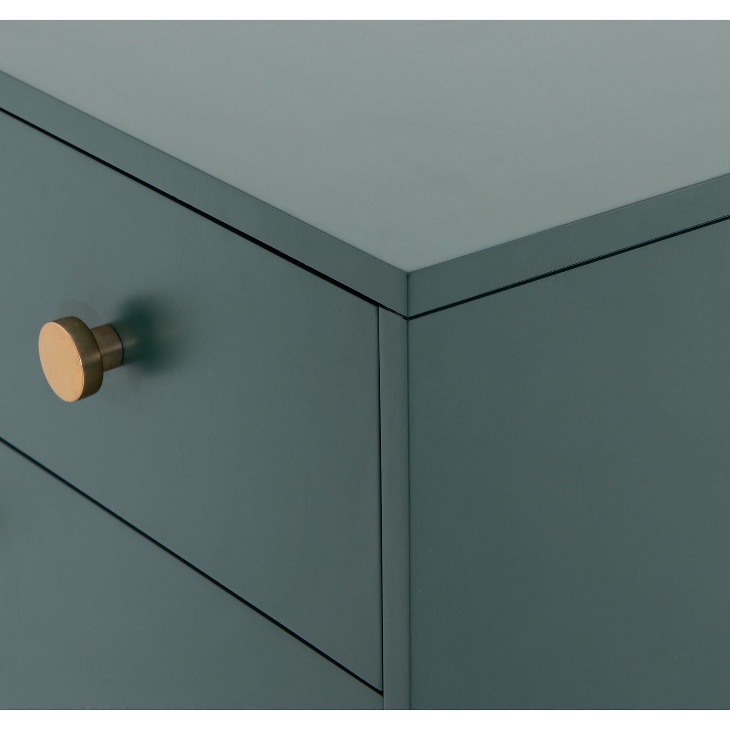020 SI-1717109 | Additional Silo | Van 5 Drawer Dresser by Four Hands in juniper green. Made from stainless steel, engineered hardwood in a modern style.