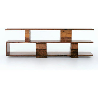 Ginger Console Table by Four Hands in natural peroba and natural walnut, natural peroba. Made from solid walnut in a modern style.