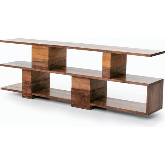 Ginger Console Table by Four Hands in natural peroba and natural walnut, natural peroba. Made from solid walnut in a modern style.