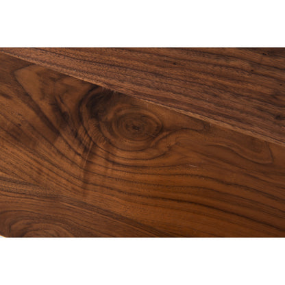 Ginger Console Table by Four Hands in natural peroba and natural walnut, natural peroba. Made from solid walnut in a modern style.
