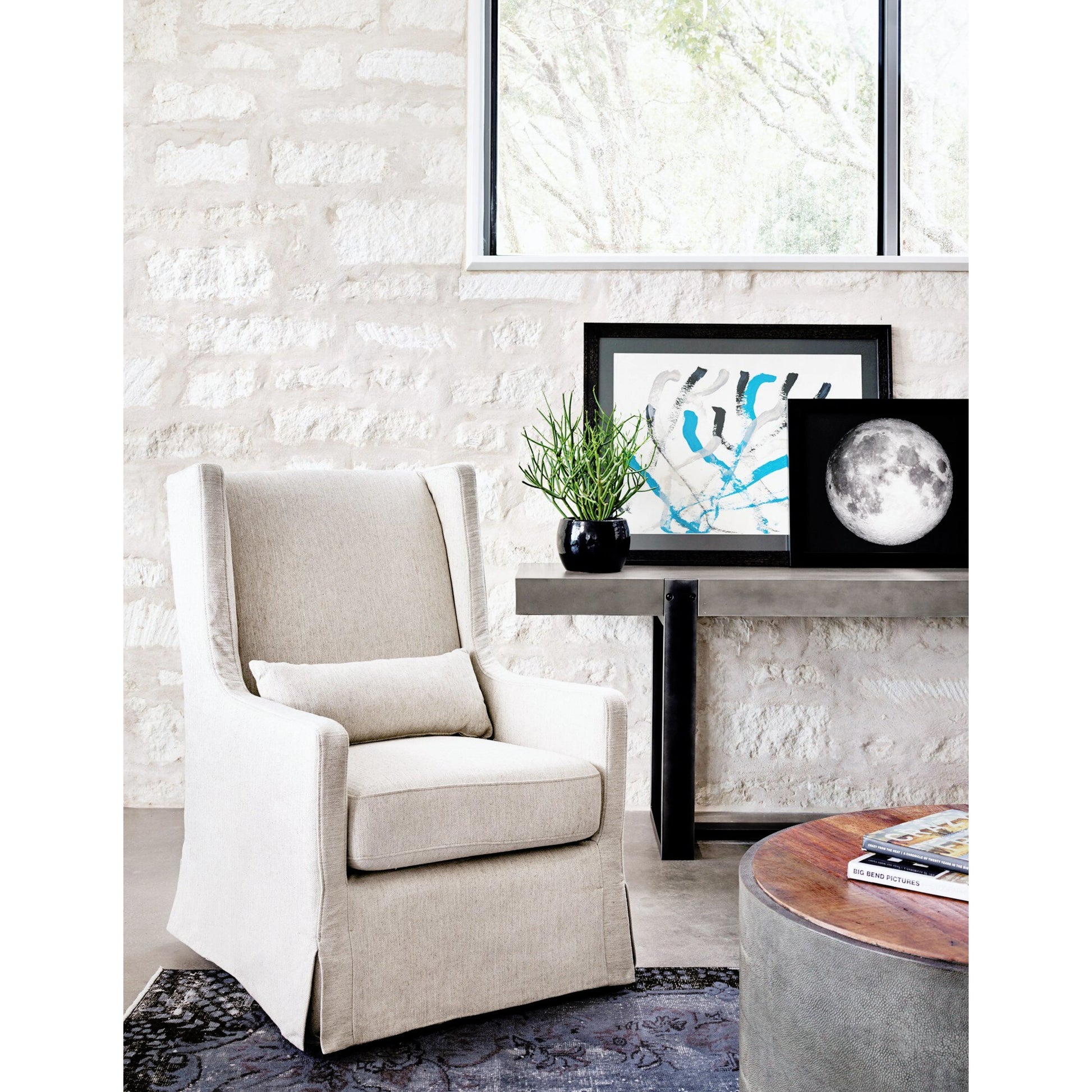Crosby Round Coffee Table by Four Hands. Made from unique in a modern style.