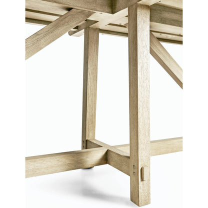 Timeless Sidereal French Laundry Table 96" by Jonathan Charles. Made from oak in a modern style.