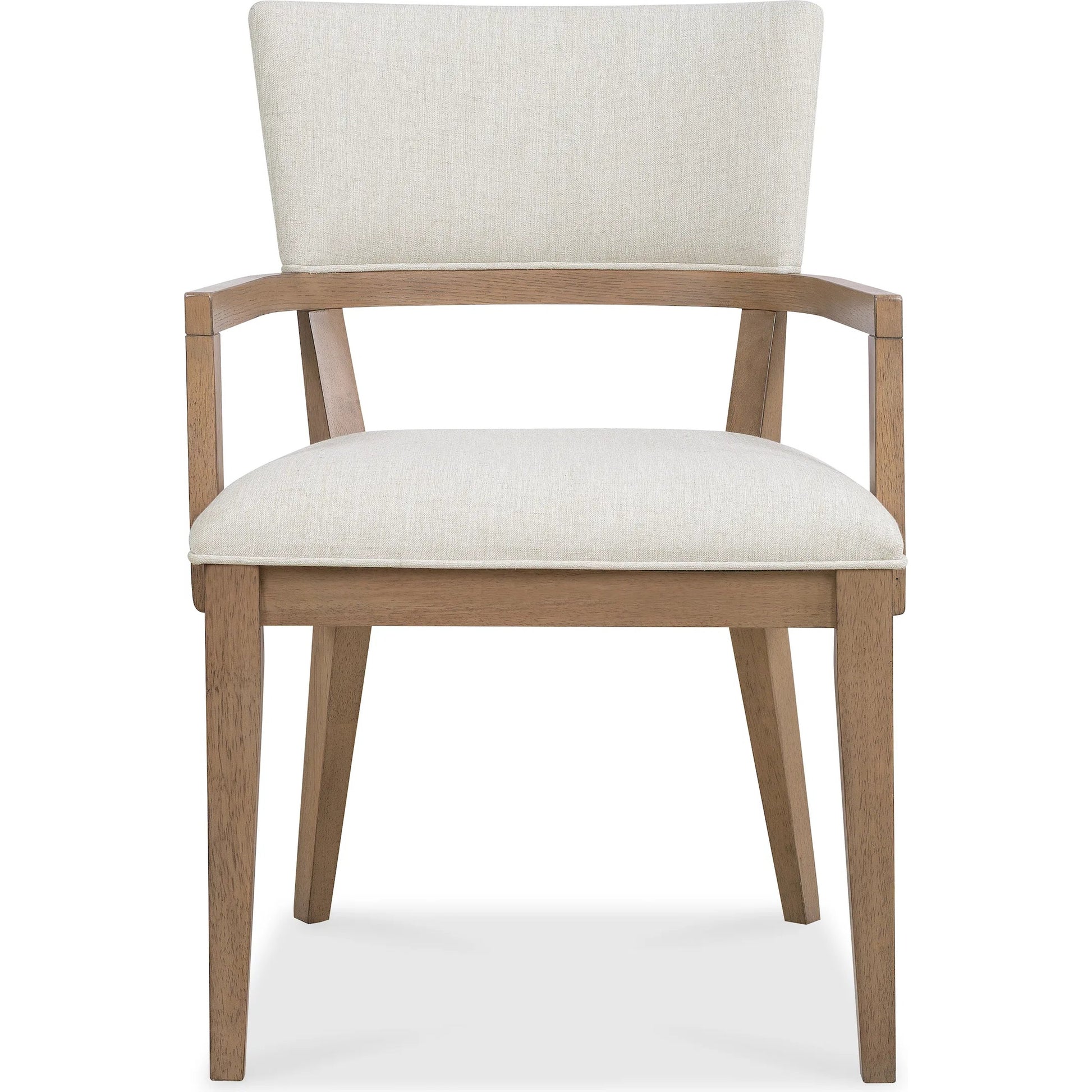 Sonnet Upholstered Dining Chair by Hooker Furniture in beige and wren. Made from 92% polyester, 8% linen in a transitional style.