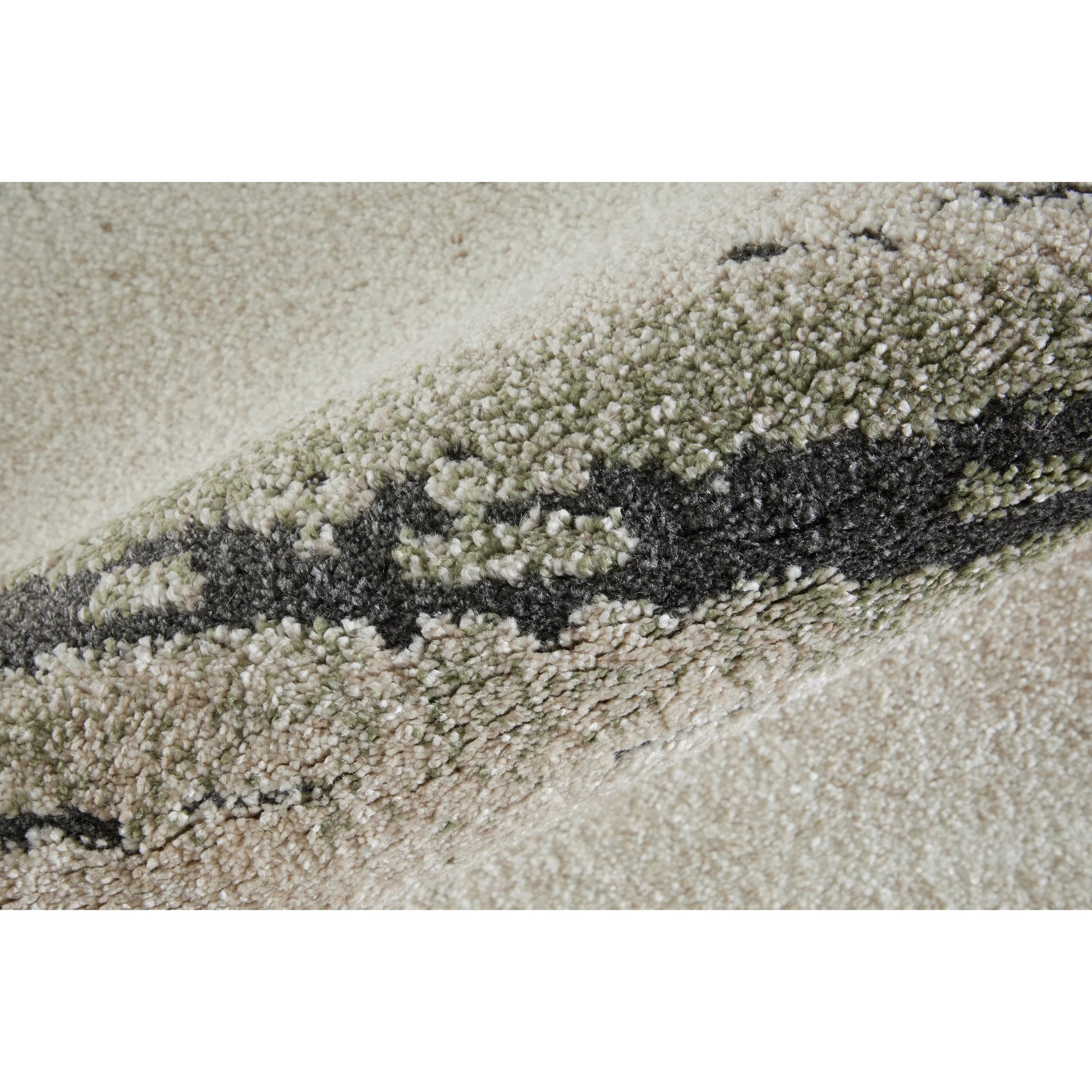 Gilmore Stripes GIL39UQF Rug by Feizy in ivory, gray, green. Made from polypropylene in a unique style.