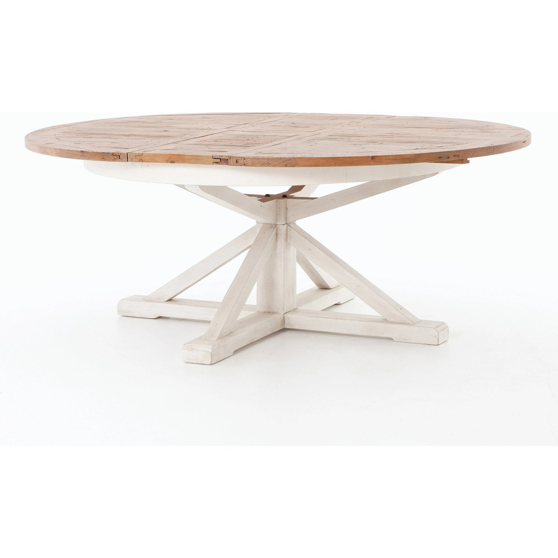 Cintra Extension Dining Table by Four Hands. Made from solid mixed reclaimed wood in a cottage & farmhouse style.