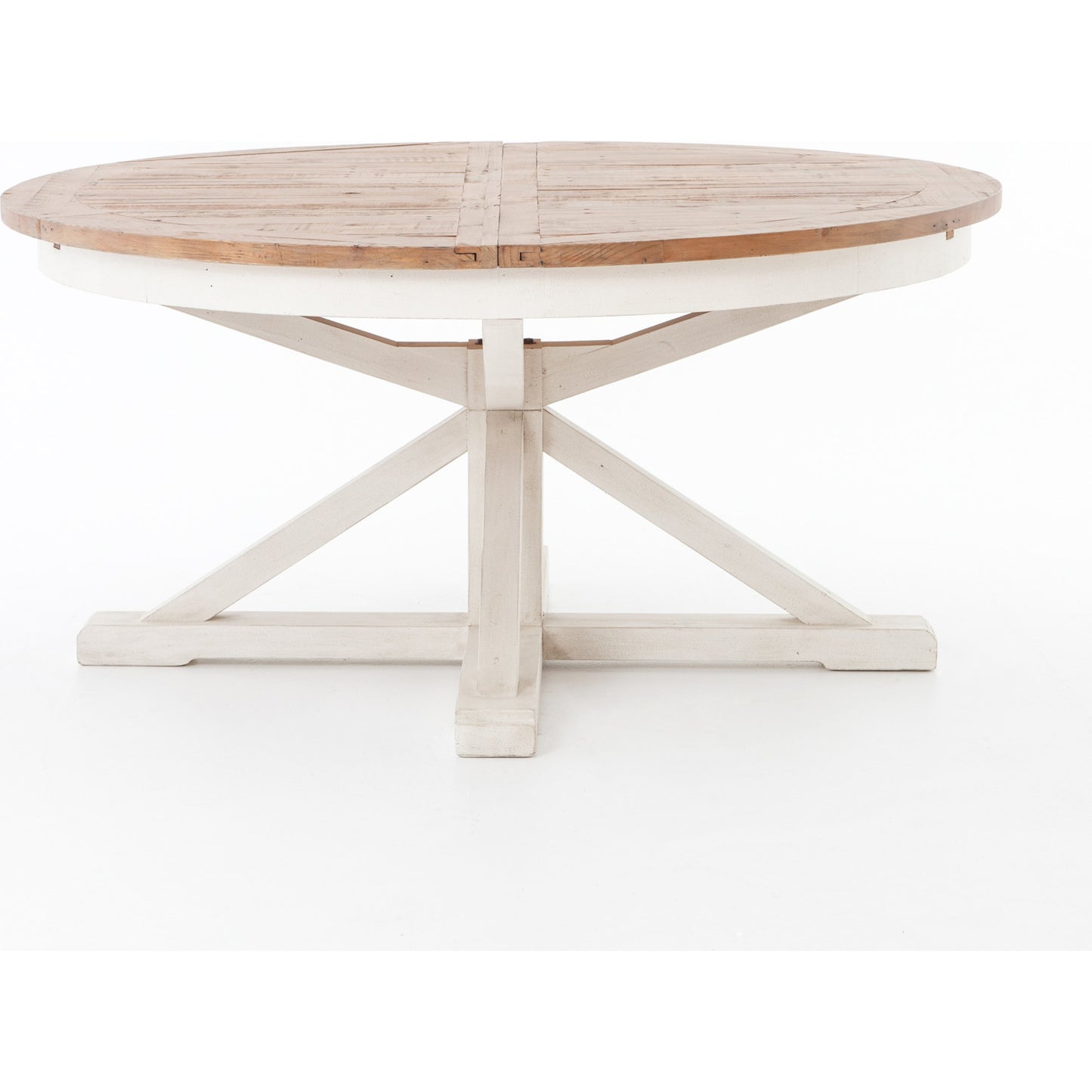 019 SR-711851 | Additional Silo | Cintra Extension Dining Table by Four Hands in limestone white, driftwood natural. Made from solid mixed reclaimed wood in a cottage & farmhouse style.