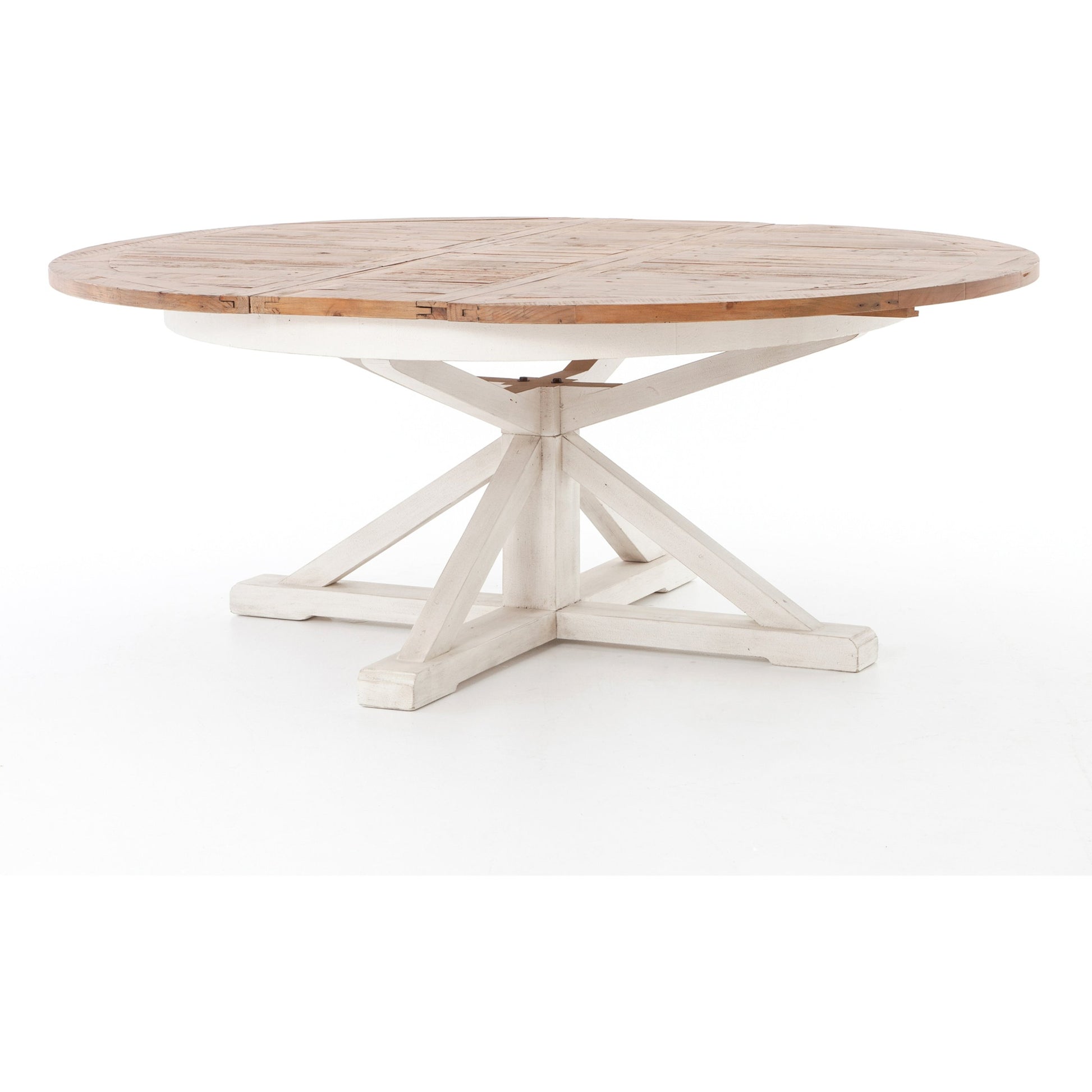 Cintra Extension Dining Table by Four Hands. Made from solid mixed reclaimed wood in a cottage & farmhouse style.