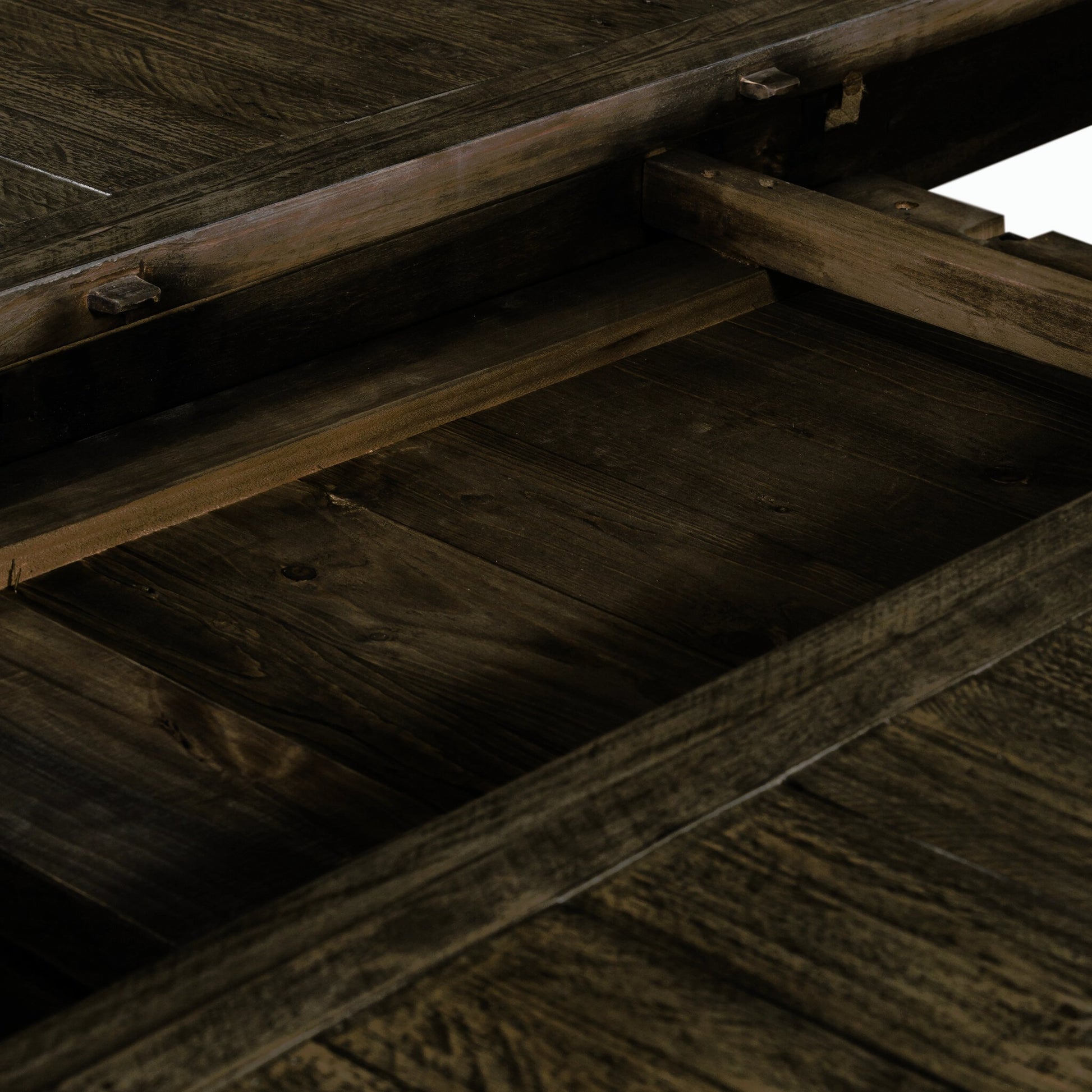 Cintra Extension Dining Table by Four Hands. Made from solid mixed reclaimed wood in a cottage & farmhouse style.