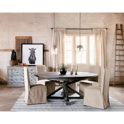 Cintra Extension Dining Table by Four Hands. Made from solid mixed reclaimed wood in a cottage & farmhouse style.