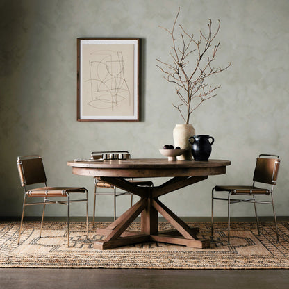 Cintra Extension Dining Table by Four Hands. Made from solid mixed reclaimed wood in a cottage & farmhouse style.