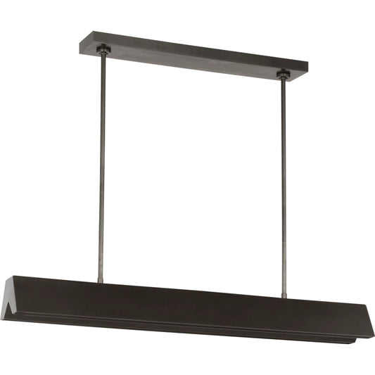 Pench Medium Linear Chandelier by Visual Comfort & Co. in bronze. Made from brass in a unique style.