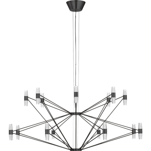 Lassell Two Tier X-Large Chandelier by Visual Comfort & Co.. Made from brass in a unique style.