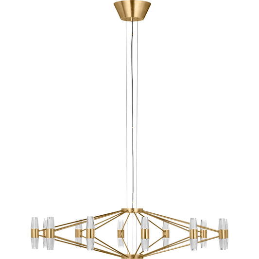 Lassell Large Chandelier by Visual Comfort & Co.. Made from brass in a unique style.