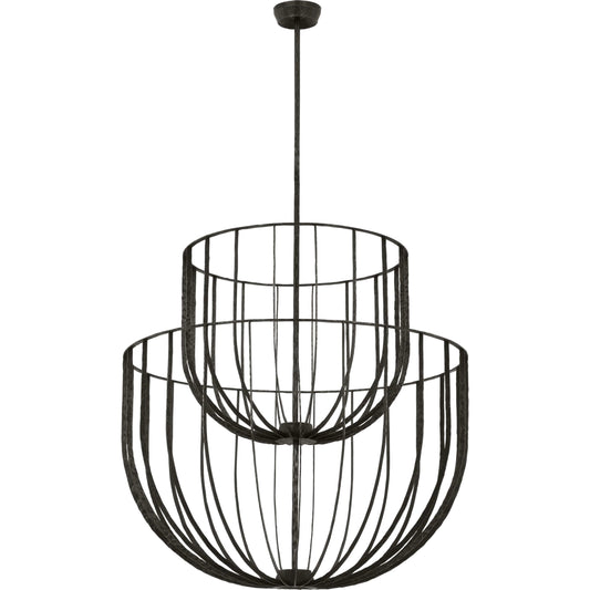 Sanchi Large Two Tier Chandelier by Visual Comfort & Co.. Made from steel or brass in a unique style.
