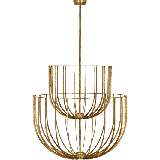 Sanchi Large Two Tier Chandelier by Visual Comfort & Co.. Made from steel or brass in a unique style.