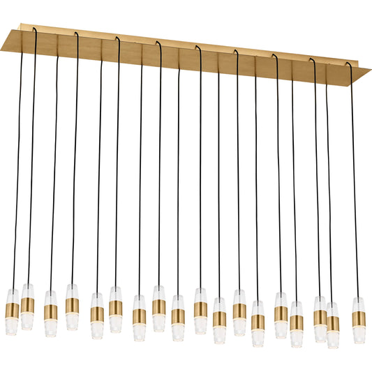 Lassell Short 18 Light Chandelier by Visual Comfort & Co.. Made from aluminum or brass in a unique style.