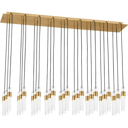 Lassell 27" Light Chandelier by Visual Comfort & Co.. Made from aluminum or brass in a unique style.