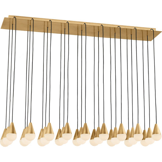Cupola Alabaster 27 Light Chandelier by Visual Comfort & Co.. Made from aluminum or brass in a modern style.