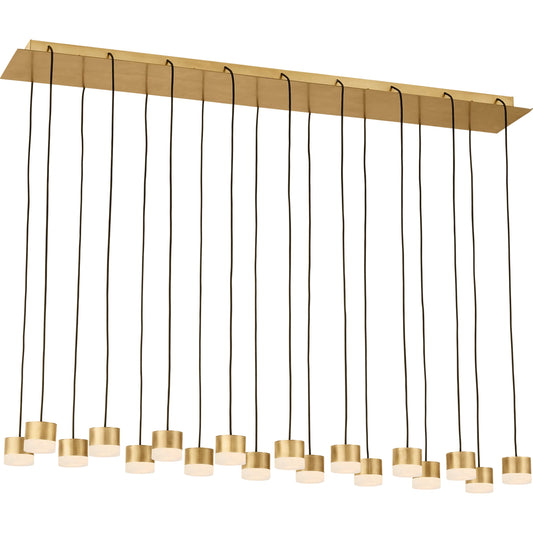 Gable Alabaster 18 Light Chandelier by Visual Comfort & Co.. Made from aluminum or brass in a modern style.